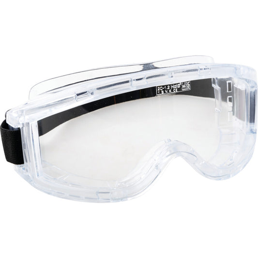Safety Goggles, Clear Lens, Black Frame, Anti-Fog