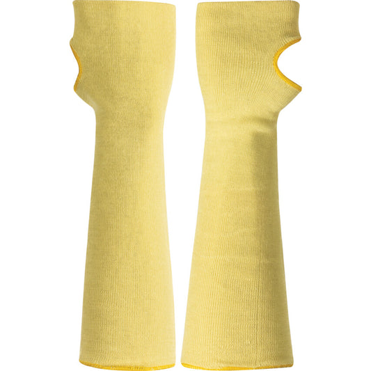 Kevlar Cut Resistant Sleeve 10", With Thumb Hole, Yellow, EN388