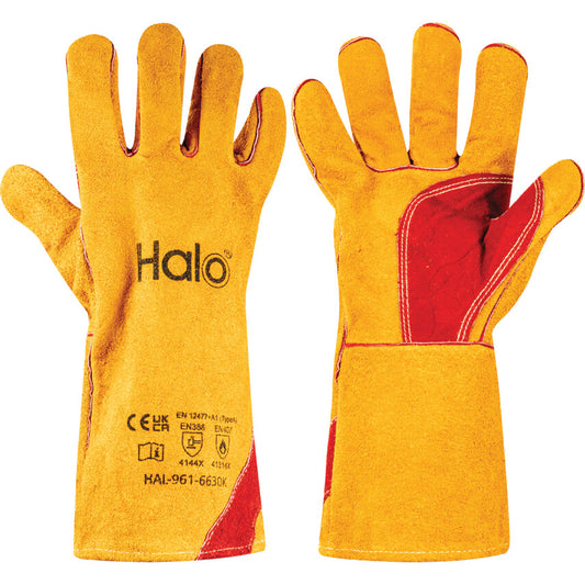 Welding Gloves, Kevlar, Gold, 356mm Length, Size 10, EN 12477:2001 Type A