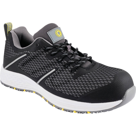 Unisex Safety Trainers, Size 13, Black, Fabric Upper, Composite Toe Cap, S3, EN ISO 20345:2011