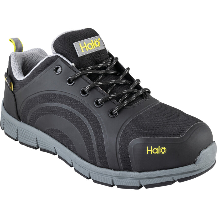Unisex Metatarsal Safety Trainers, Size 11, Black, Mesh Upper, Steel Toe Cap, S1P, EN ISO 20345:2011