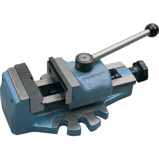Drill Press Vice, 80mm, Bolt Mount, Fixed Base, Cast Iron