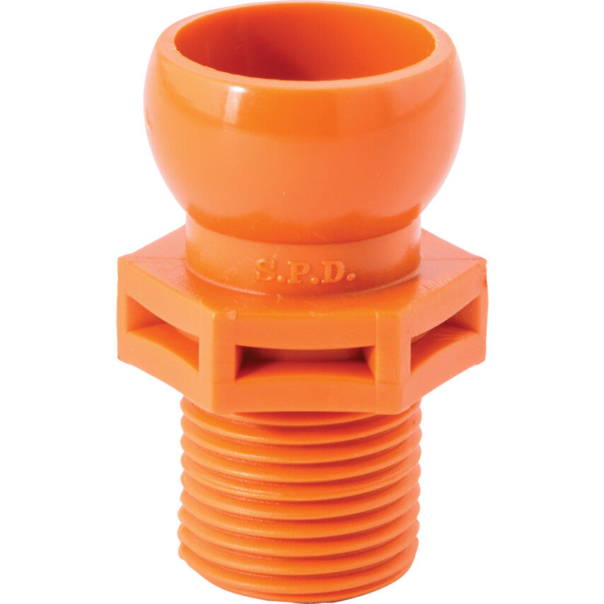 3/8" NPT MALE SPIGOT 1/2" BORE
