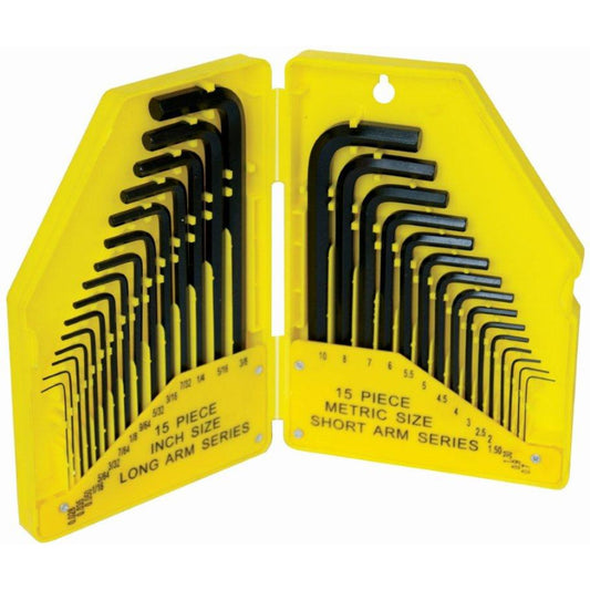 Allen Key Set 30pce Met/Imp Tork Craft