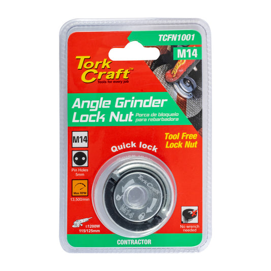 Angle Grinder Spares Nut Lock M14 Tool Less T/C