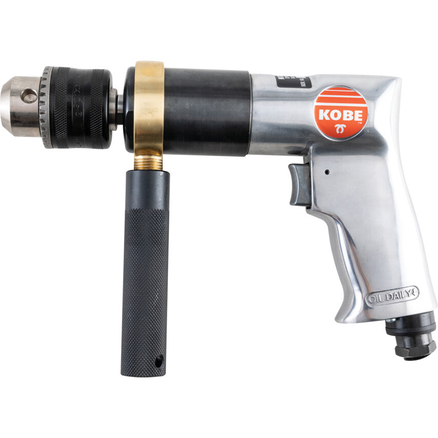 DP513, Air Drill, Air, 500rpm, Keyed, 1.5 to 13mm, 1/4in., 373W
