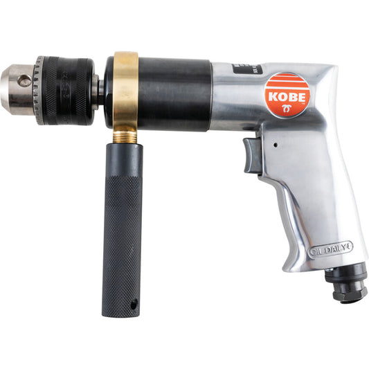 DP513, Air Drill, Air, 500rpm, Keyed, 1.5 to 13mm, 1/4in., 373W