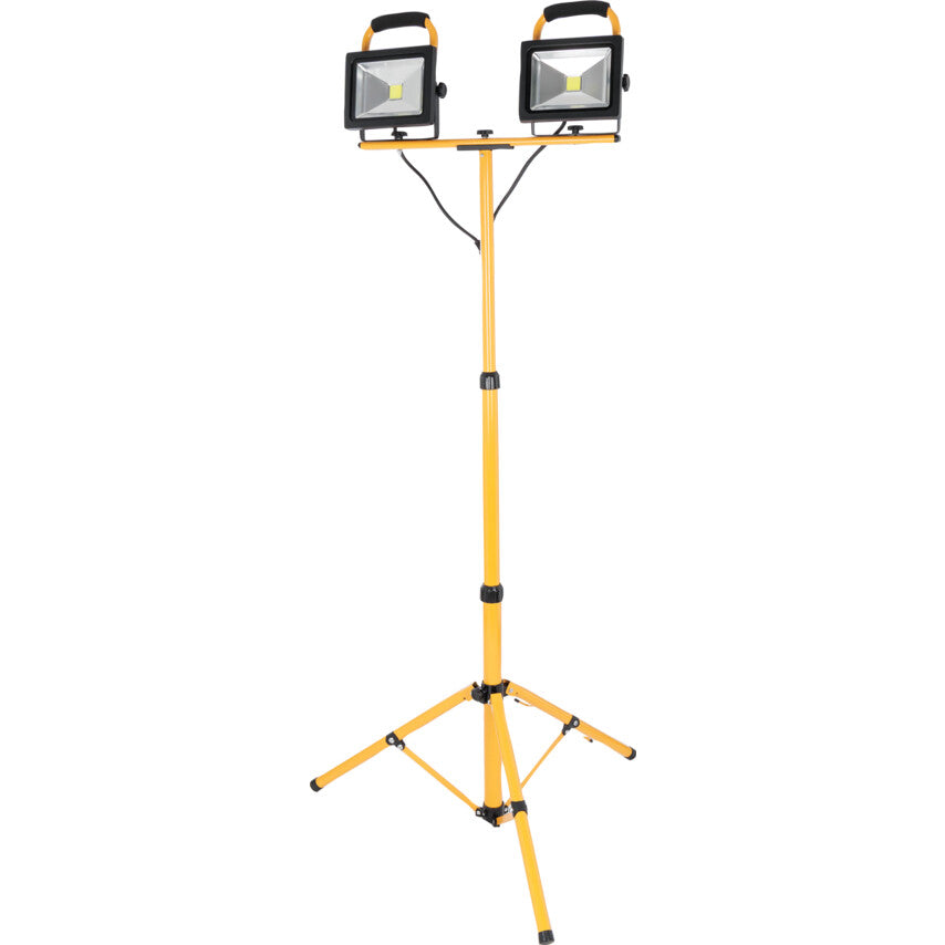 COB LED TWIN HEAD WORKLIGHT 20W 1400Lm 240V 