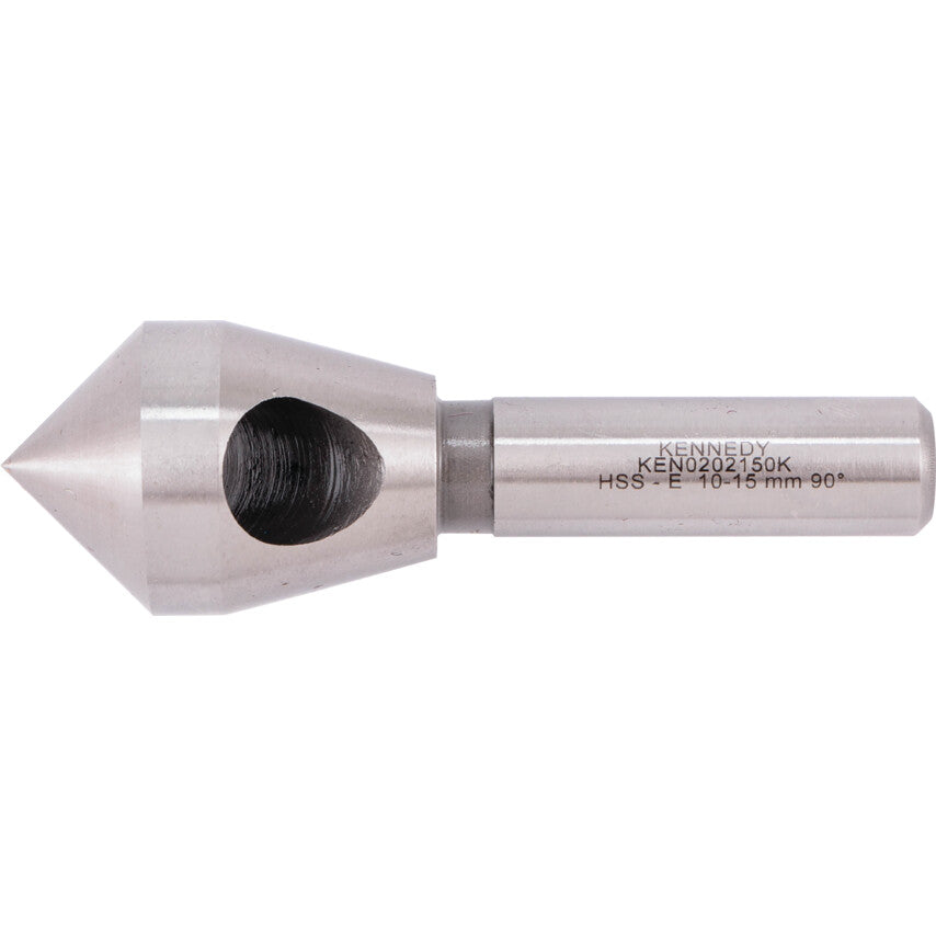 90°, Countersink, 10.0 - 15.0mm, Straight Shank, 1 fl, Cobalt High Speed Steel