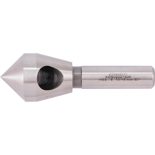 90°, Countersink, 10.0 - 15.0mm, Straight Shank, 1 fl, Cobalt High Speed Steel