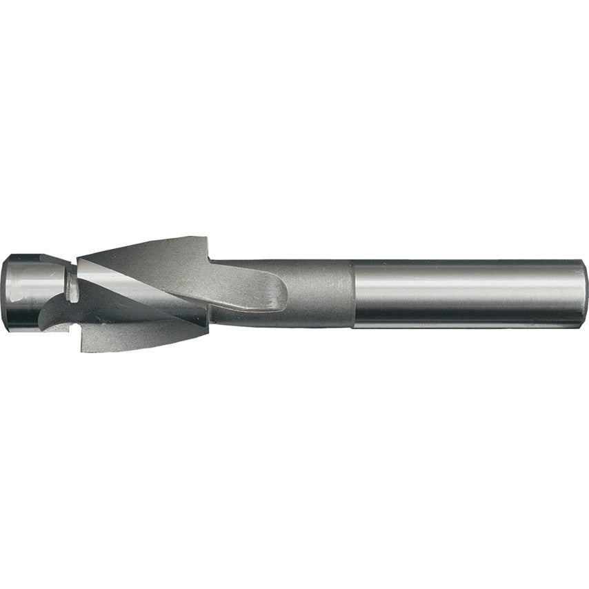 Counterbore, 10mm, High Speed Steel, 3 fl, Plain Shank, Uncoated