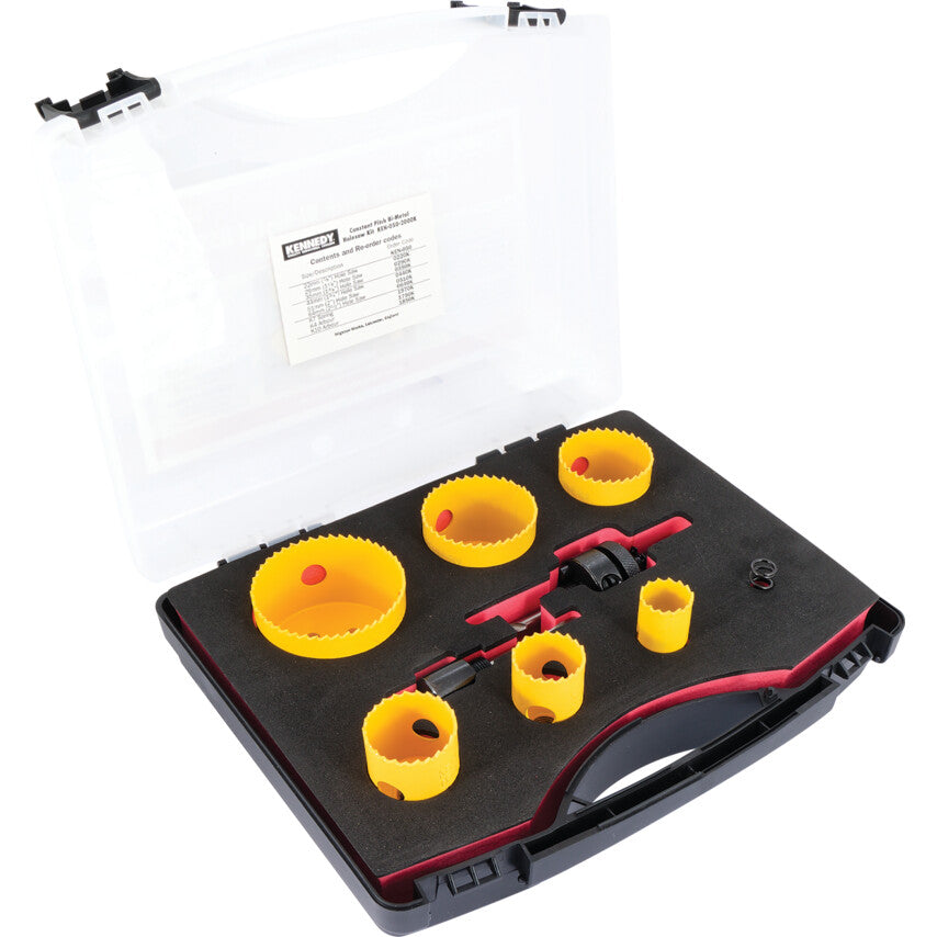 PROFESSIONAL HOLESAW KIT IN PLASTIC CASE