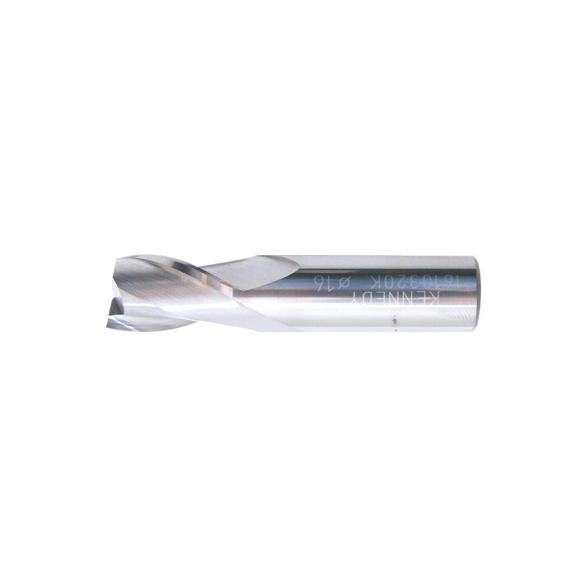 Regular, Slot Drill, 16mm, 2fl, Plain Round Shank, Carbide, Uncoated