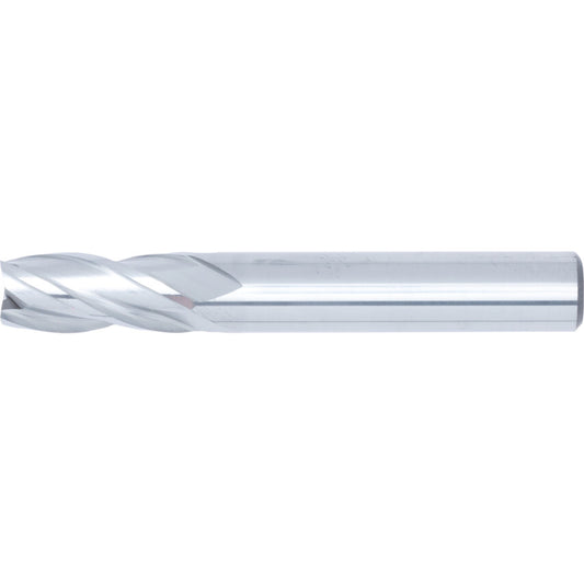 End Mill, Regular, Plain Round Shank, 10mm, Uncoated, Carbide, 4fl