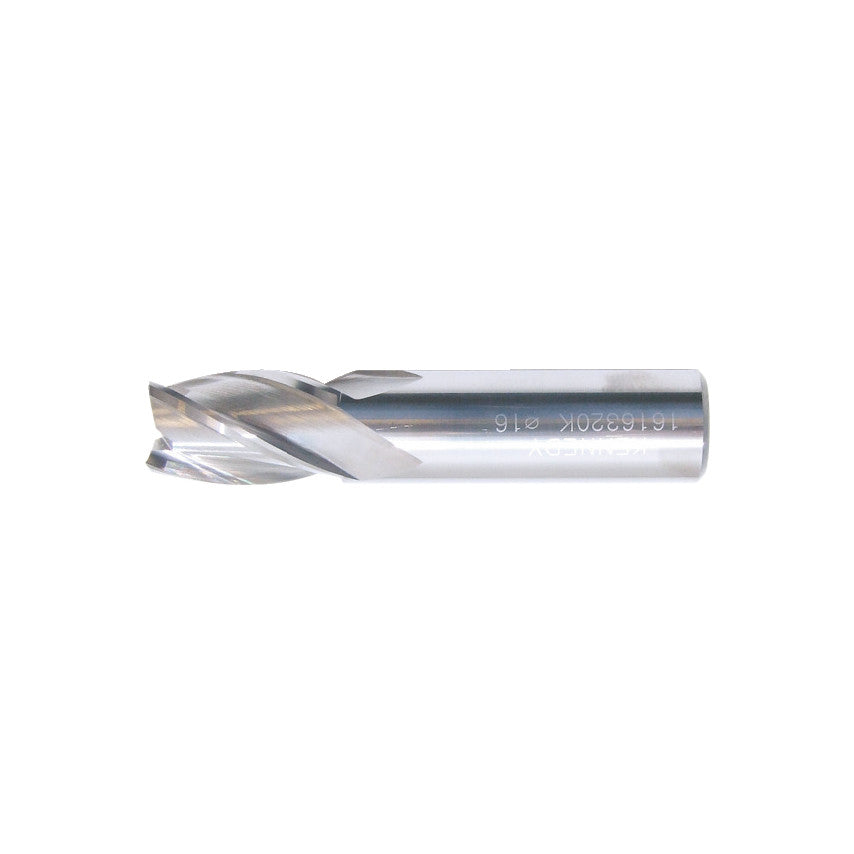 End Mill, Regular, Plain Round Shank, 16mm, Carbide, Uncoated
