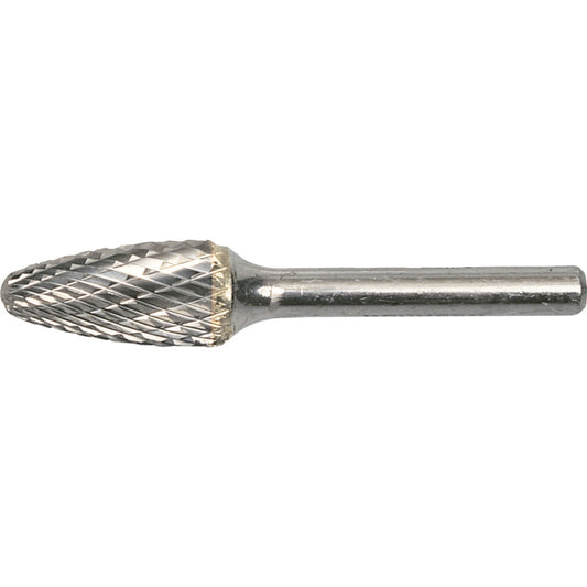 Carbide Burr, Uncoated, Cut 6 - Double Cut, 3mm, Round Tree
