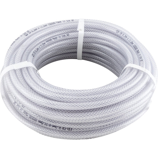 Air Hose, PVC, Clear, 30m, 6.4mm, 250psi