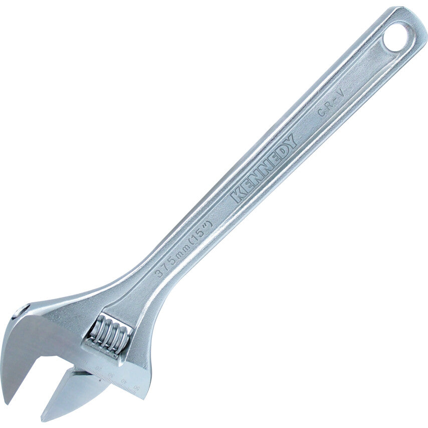 Adjustable Spanner, Steel, 15in./375mm Length, 50mm Jaw Capacity