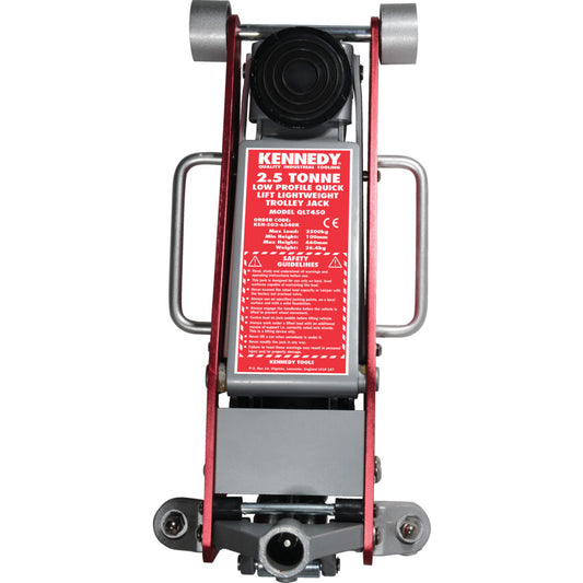 Low Profile, Quick Lift Trolley Jack, 2.5 Ton Capacity