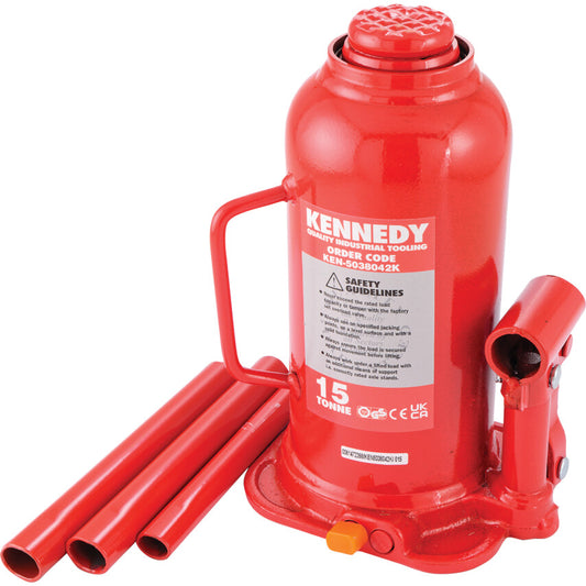 BOTTLE JACK MAXIMUM HEIGHT 15-TONNE 457mm