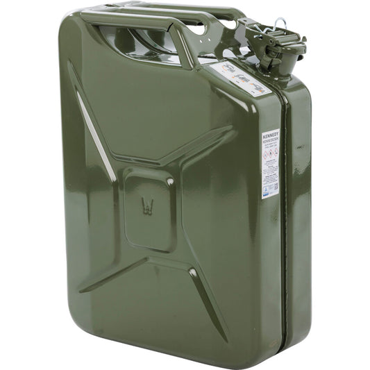 20LTR HEAVY DUTY STEEL JERRY CAN (GREEN)
