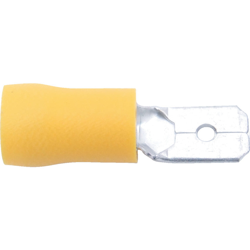 6.30mm MALE TAB YELLOW (PK-100)