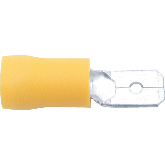 6.30mm MALE TAB YELLOW (PK-100)