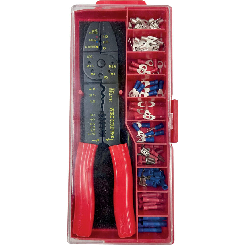 Crimping Tool Kit for Insulated Terminals and Non-Insulated Terminals, 1.5mm² - 16mm ², 240mm Overall Length