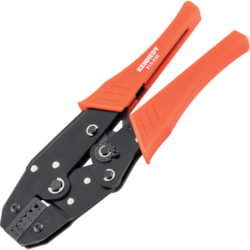 Crimping Pliers for Wire Ferrules, 0.5, 0.75, 1.0, 1.5, 2.5, 4mm², AWG 20, 18, 17, 16, 13, 11, 230mm Overall Length
