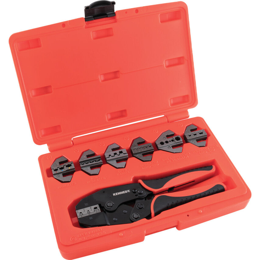Crimping Tool Kit for Insulated Terminals and Non-Insulated Terminals, 220mm Overall Length