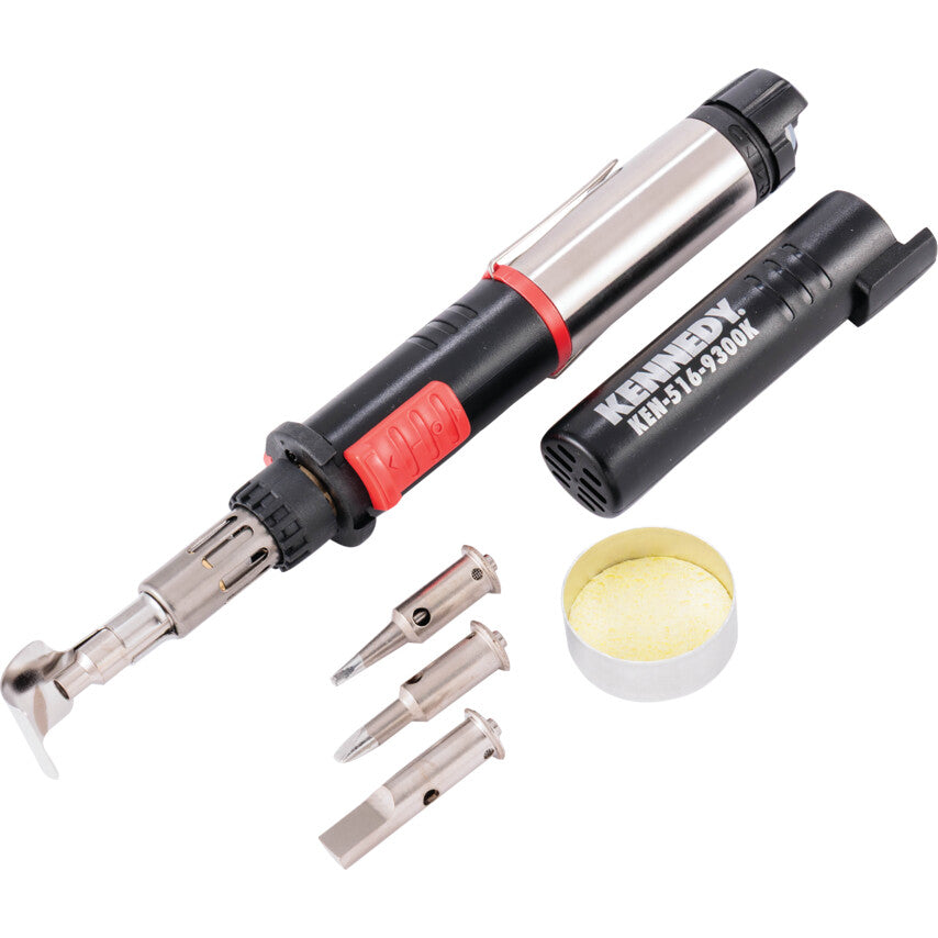 8 Piece 125BW Butane Soldering Iron Tool Kit