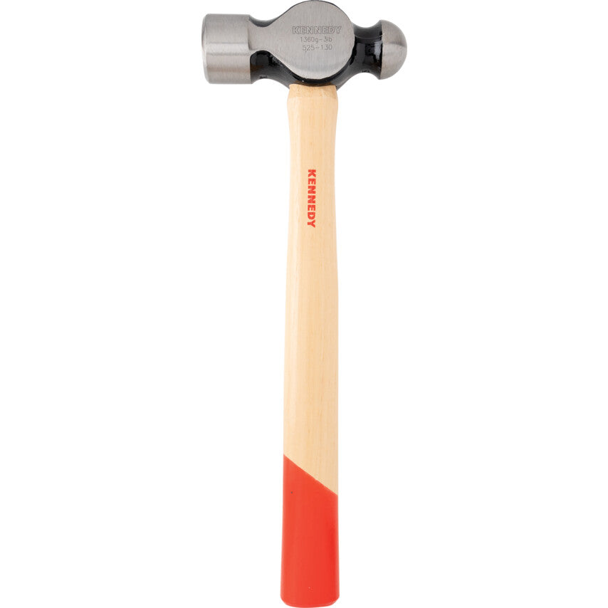 Ball Pein Hammer, 3lb, Wood Shaft, Polished Face