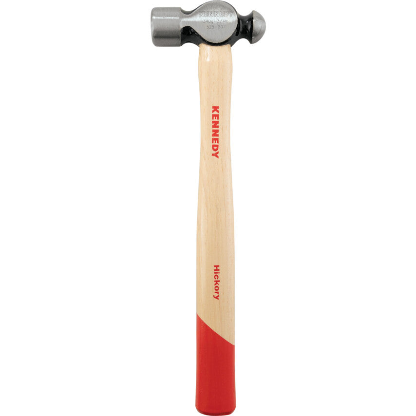 Ball Pein Hammer, 3/4lb, Hickory Shaft, Polished Face