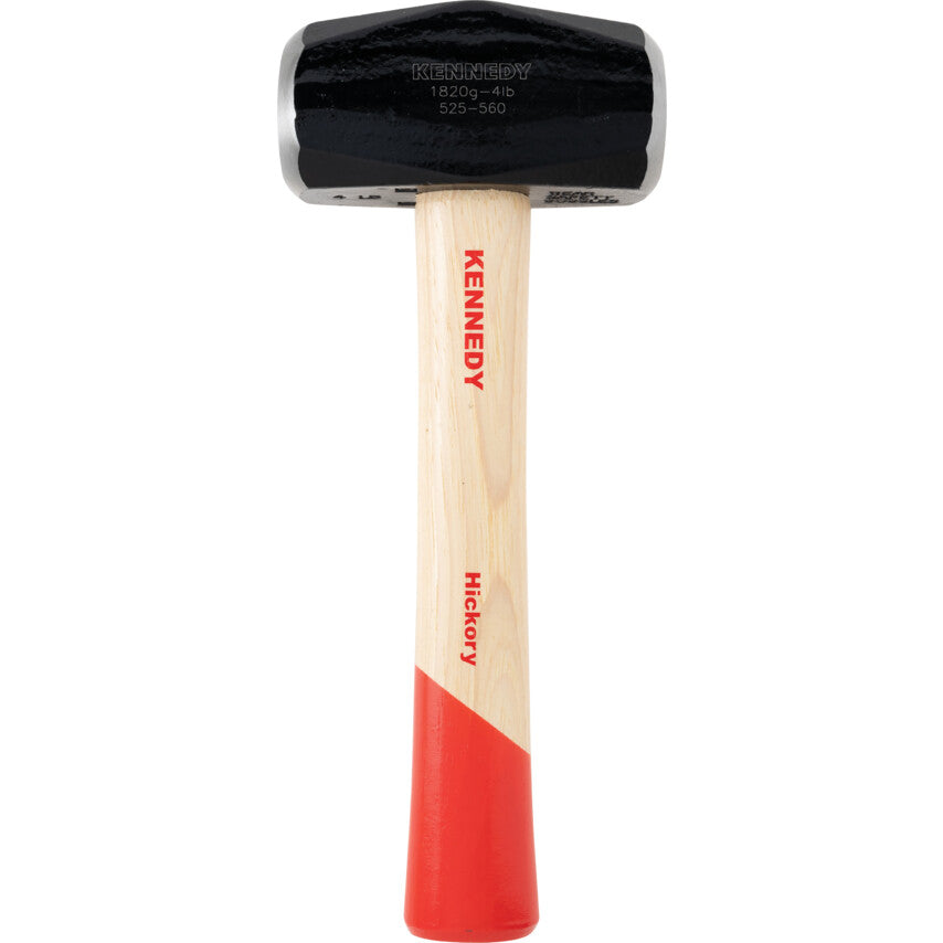 Lump Hammer, 4lb, Wood Shaft, Waxed Shaft