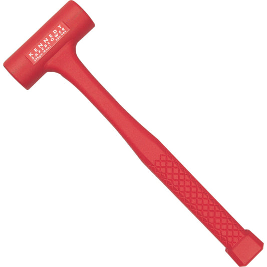 Rubber Dead Blow Hammer, 20oz., Steel Shaft, High Impact