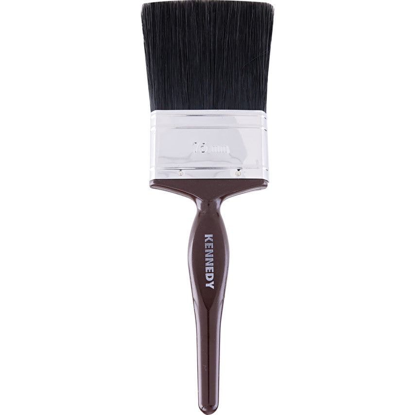 3in., Flat, Natural Bristle, Paint Brush, Handle Plastic