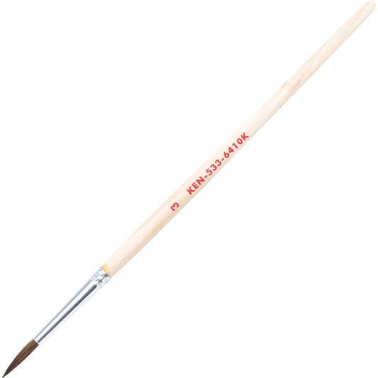 3/32in., Point, Bristle Hair, Pencil Brush, Handle Wood