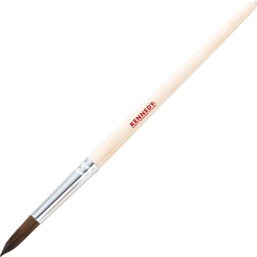 9/32in., Point, Bristle Hair, Pencil Brush, Handle Wood