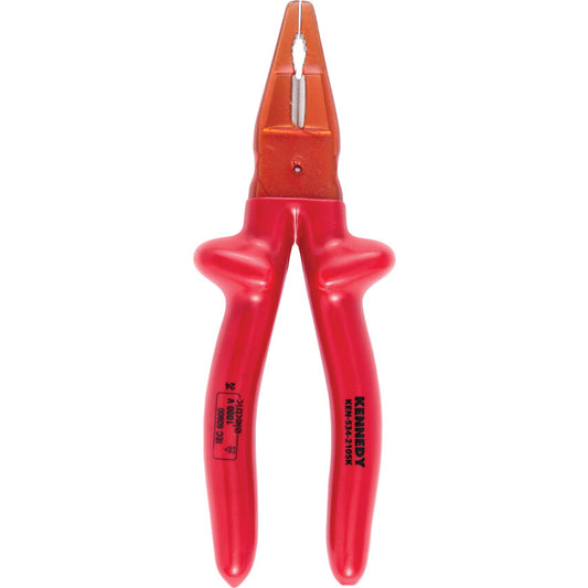 Combination Pliers, Serrated, Steel, 180mm, Insulated