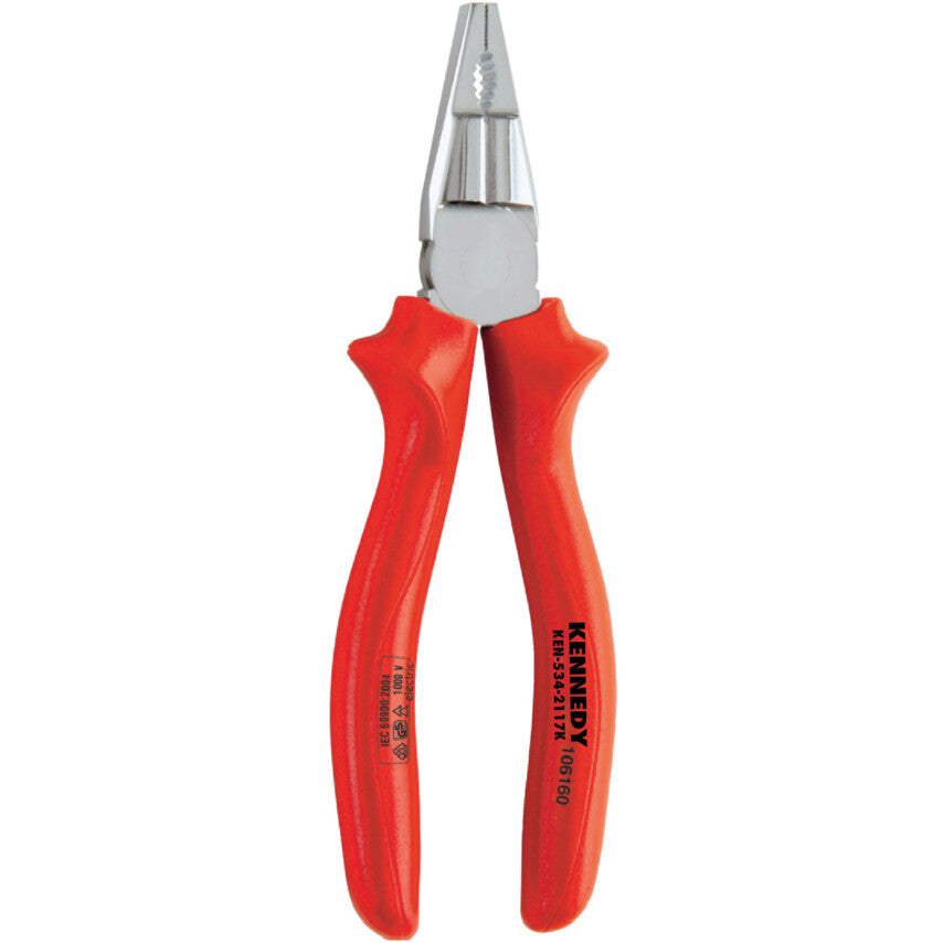 Combination Pliers, Serrated, Steel, 160mm, Insulated, VDE