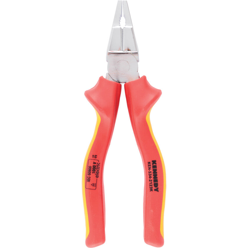 Combination Pliers, Serrated, Steel, 160mm, Insulated