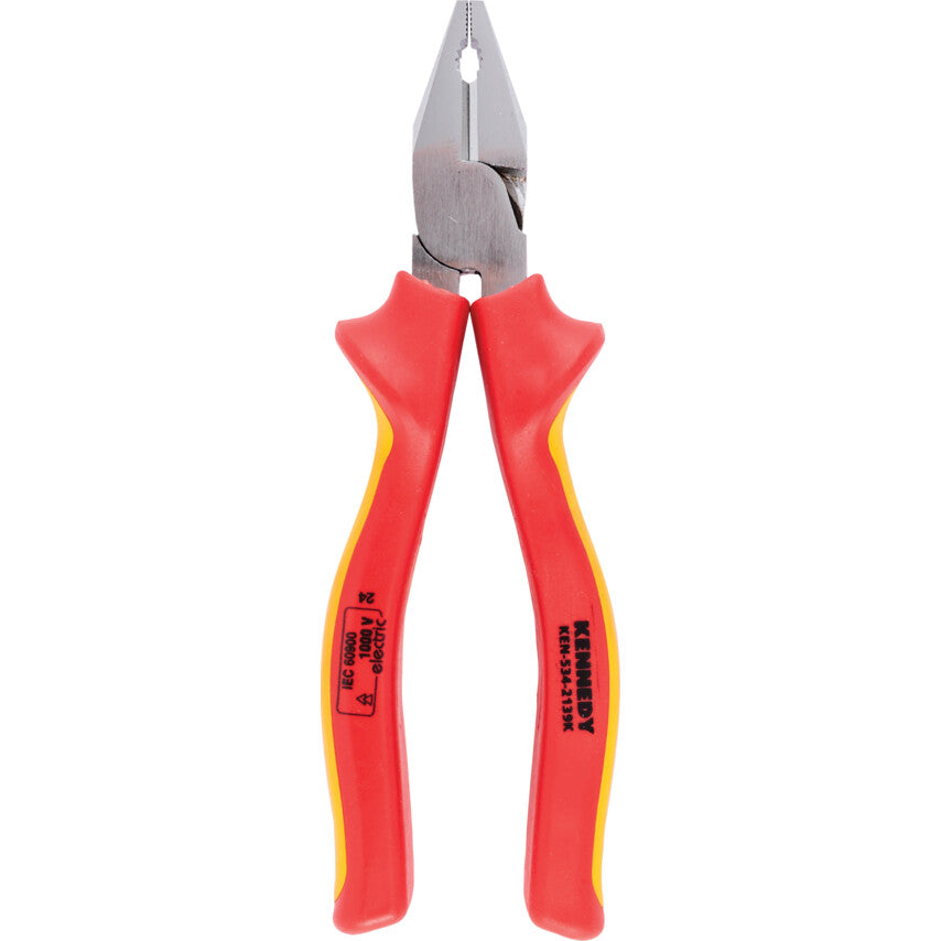 Combination Pliers, Serrated, Steel, 180mm, Insulated