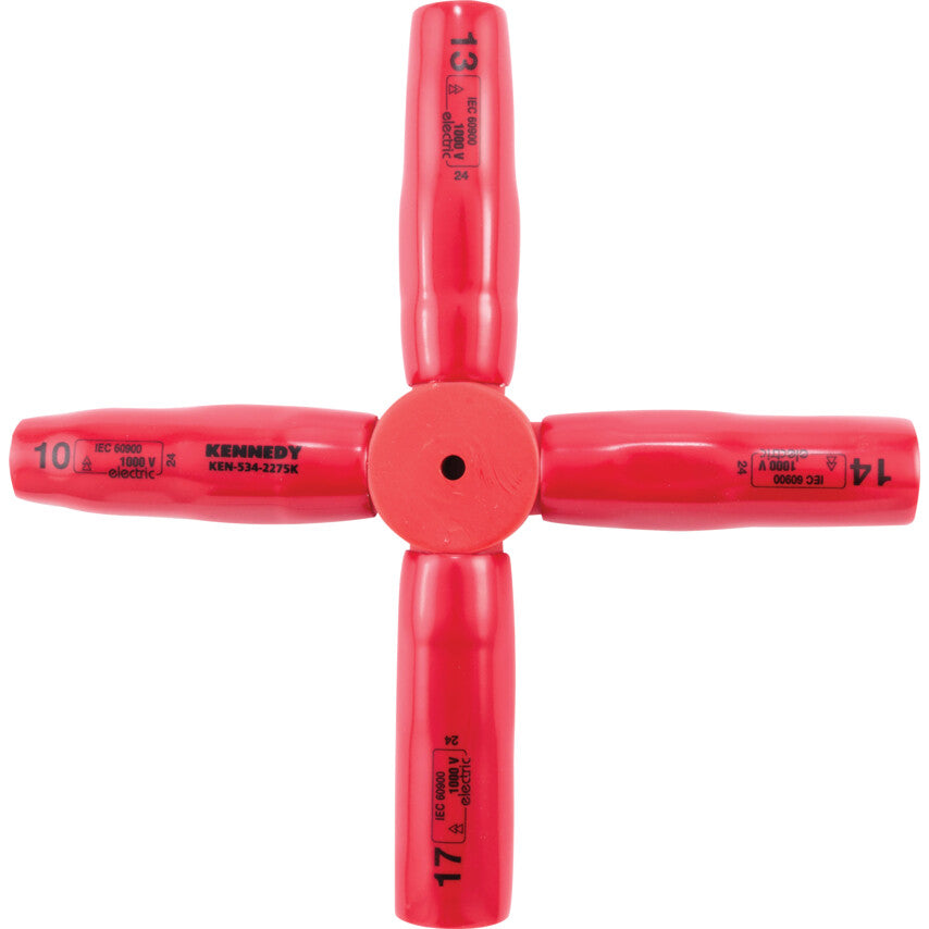 Standard Insulated Socket, 13mm/14mm/17mm/10mm, Metric, Insulated Coating