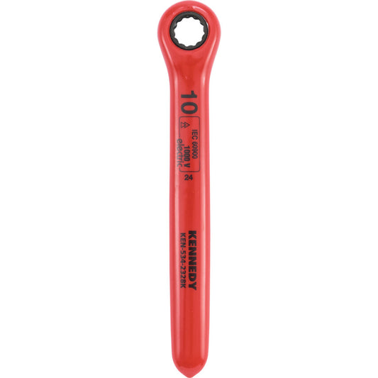 10MM INSULATED RATCHET RING SPANNER DOUBLE TRIANGLE 1000 V