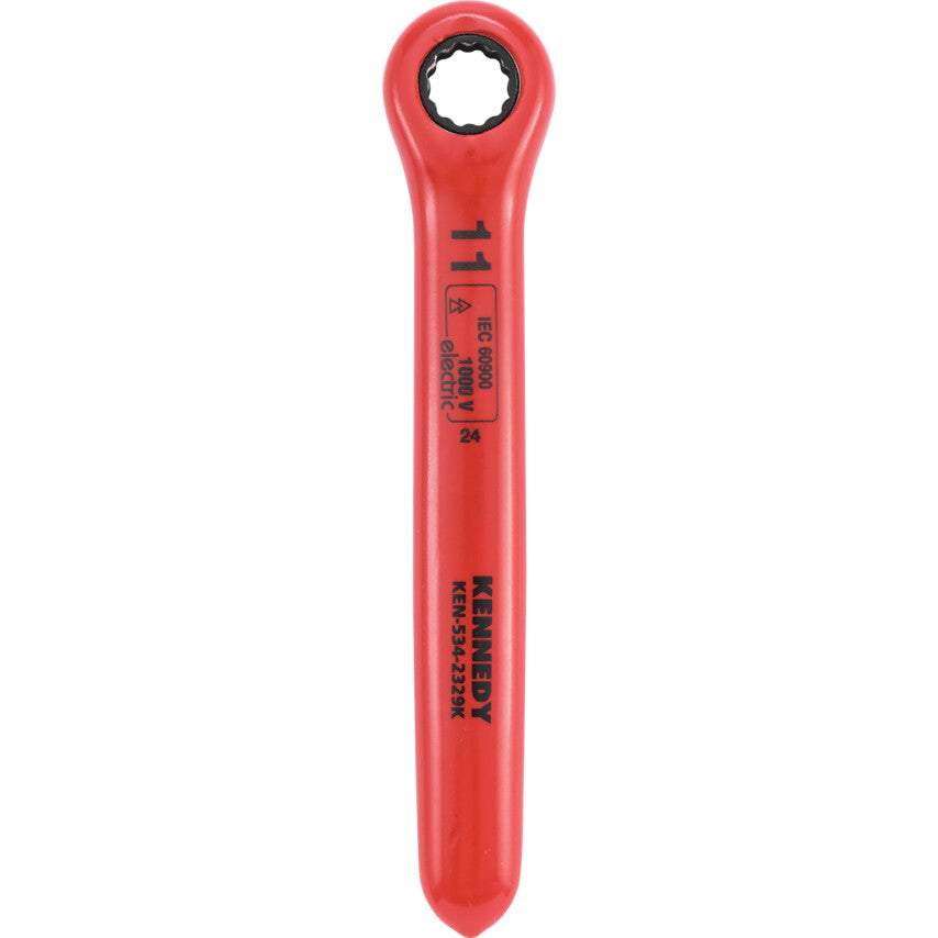 11MM INSULATED RATCHET RING SPANNER DOUBLE TRIANGLE 1000 V