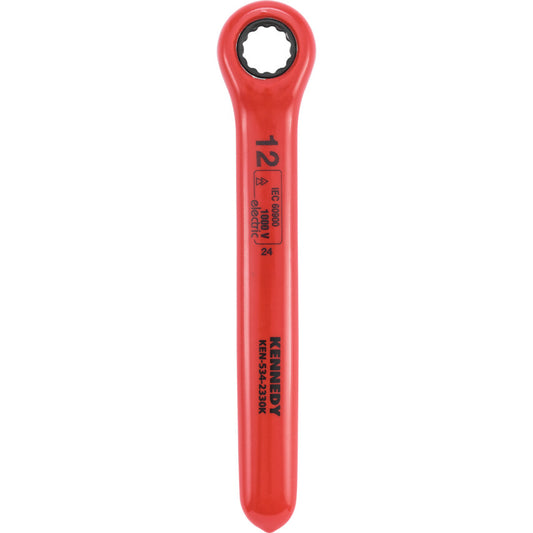12MM INSULATED RATCHET RING SPANNER DOUBLE TRIANGLE 1000 V