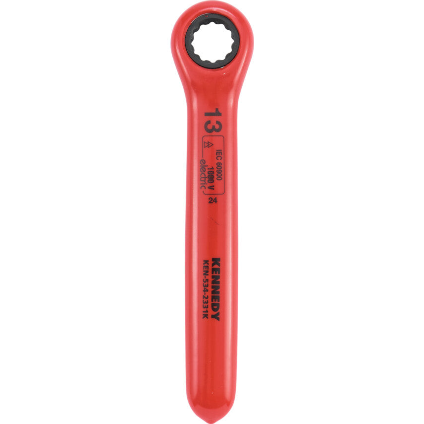 13MM INSULATED RATCHET RING SPANNER DOUBLE TRIANGLE 1000 V