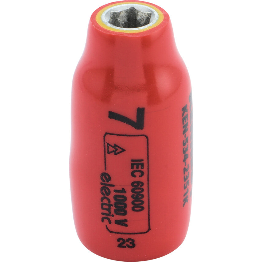 3/8in. Drive, Standard Insulated Socket, 14mm, Metric, Insulated Coating