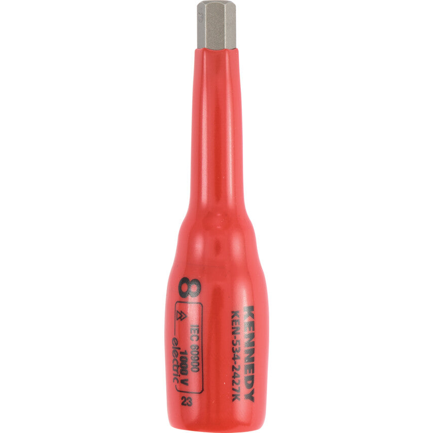 3/8in. Drive, Deep Insulated Socket, 8mm, Metric, Insulated Coating