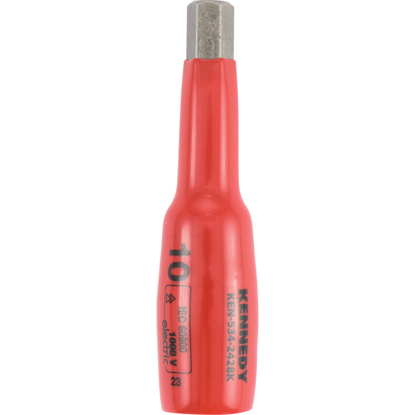 3/8in. Drive, Deep Insulated Socket, 10mm, Metric, Insulated Coating